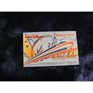 Walt Disney World Monorail System Co-Pilot License Mickey Mouse